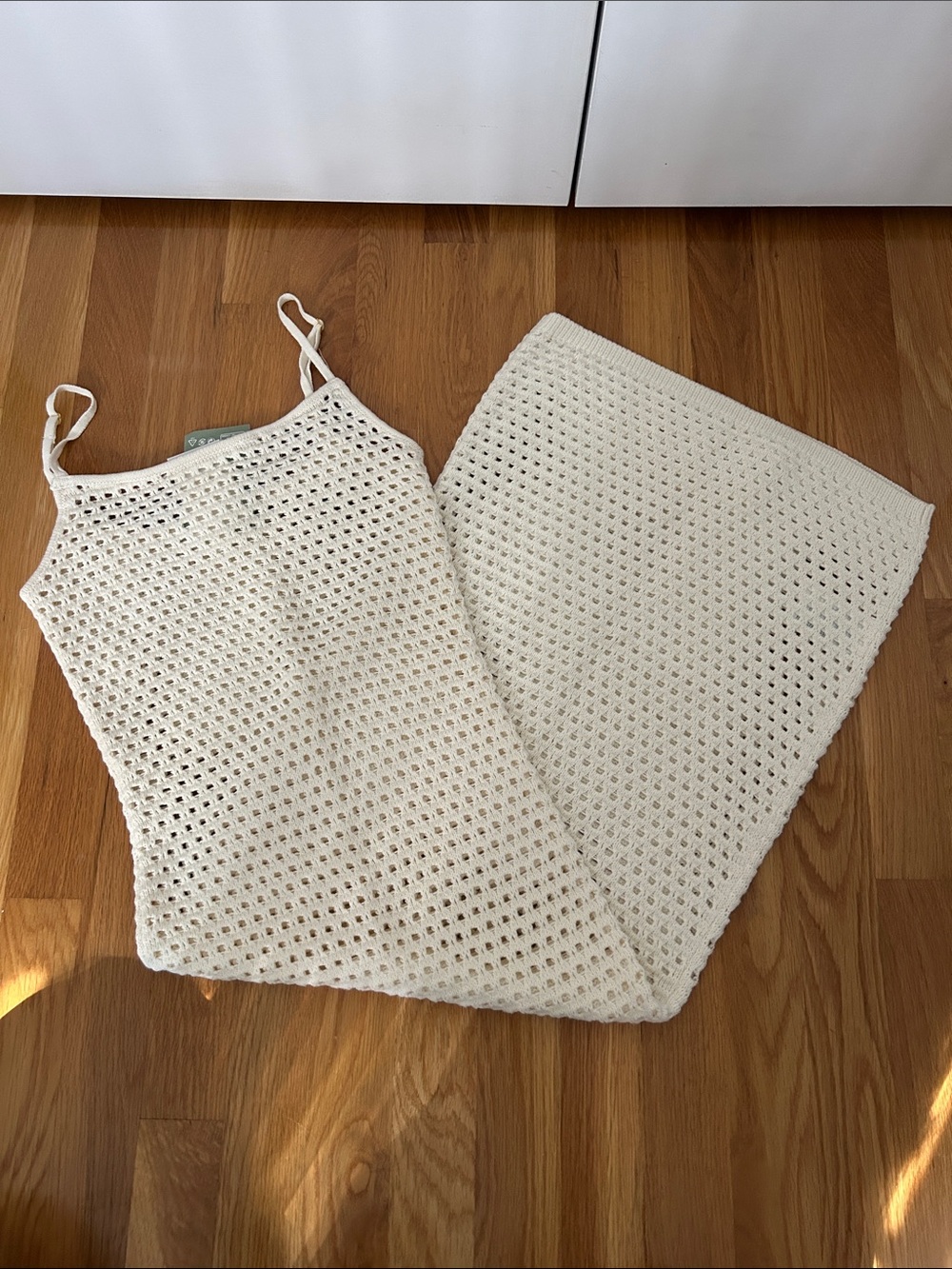 HM Crochet Cream MIDI Dress - NWT